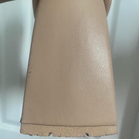 Beige slip on boots, ankle boots 8.5 - Picture 6 of 10